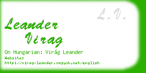 leander virag business card
