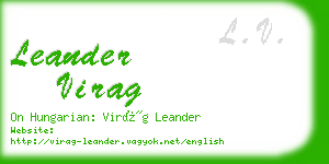 leander virag business card